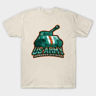 US Army Armored Division Tank T-Shirt